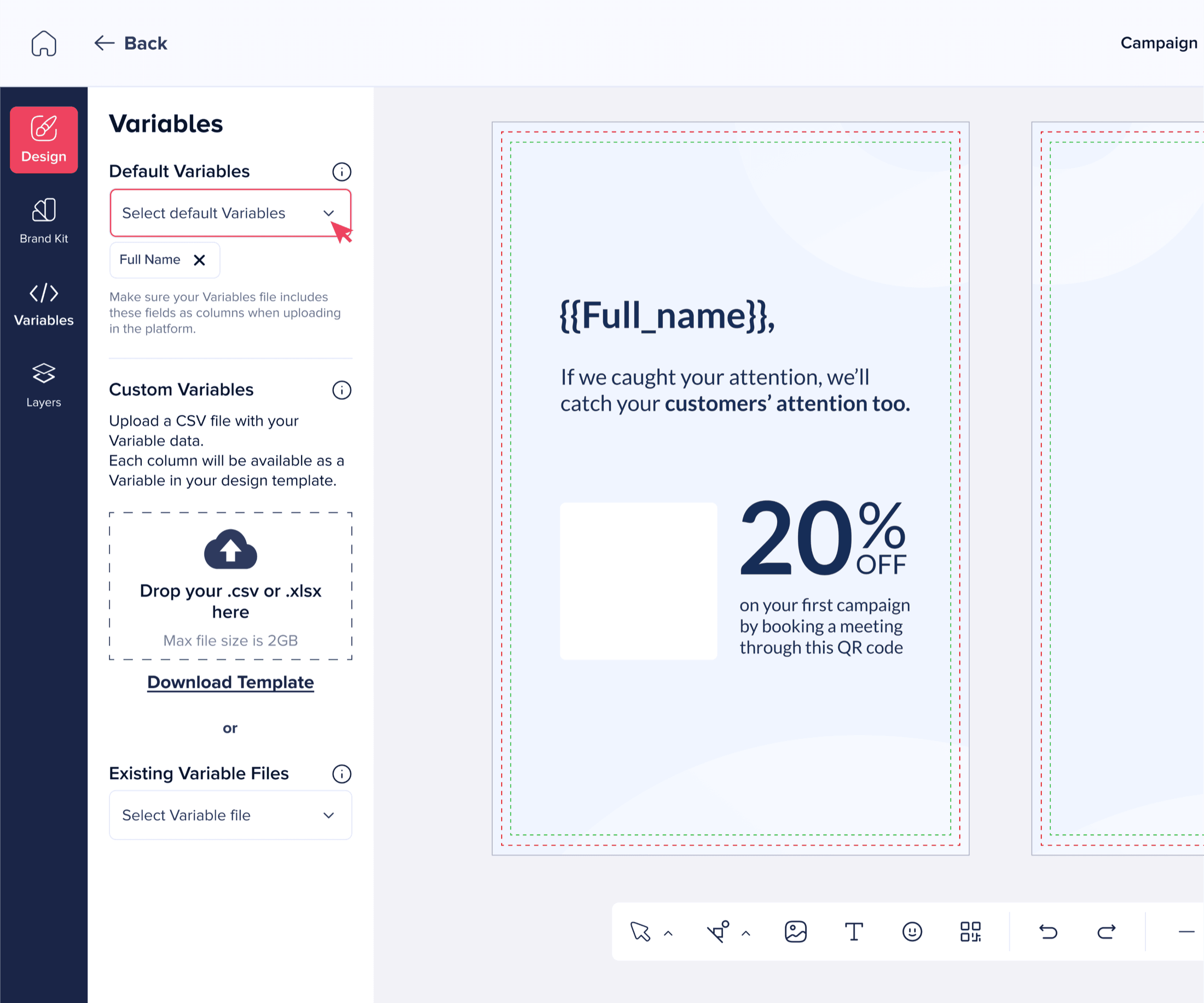 Dynamic personalization at send
