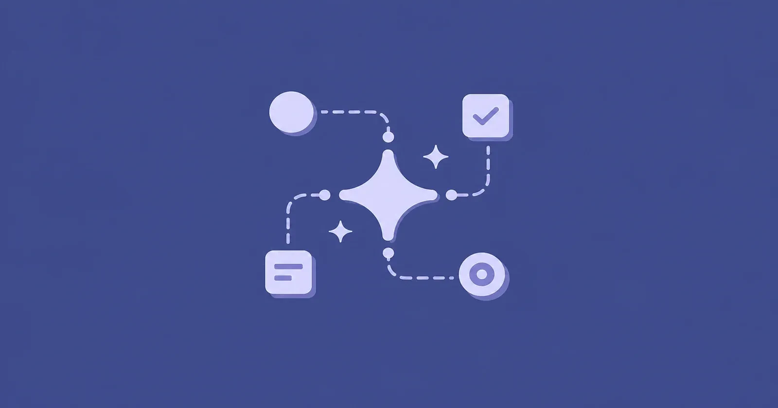 Illustration of an agentic AI marketing automation workflow with connected nodes