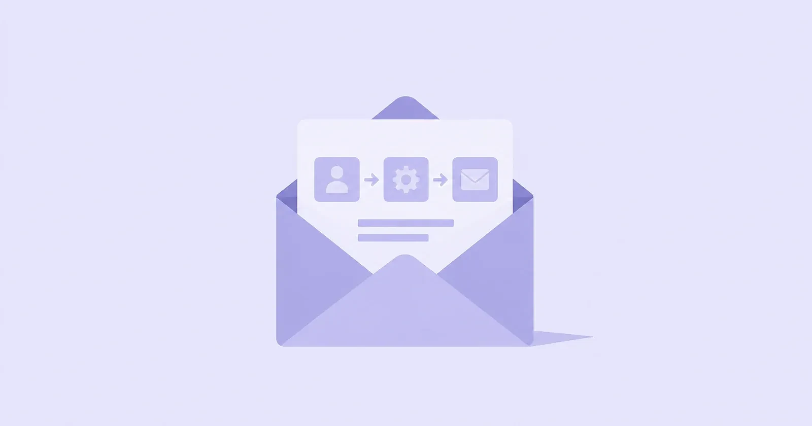 Illustration of a direct mail letter inside an open envelope