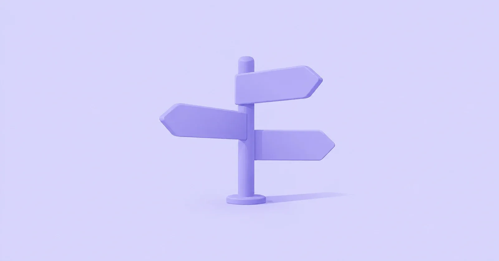 Illustration of a directional signpost representing flexible campaign execution