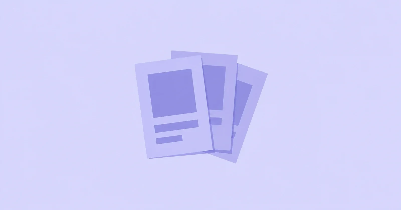 Illustration of a stack of marketing flyers for hand-to-hand distribution
