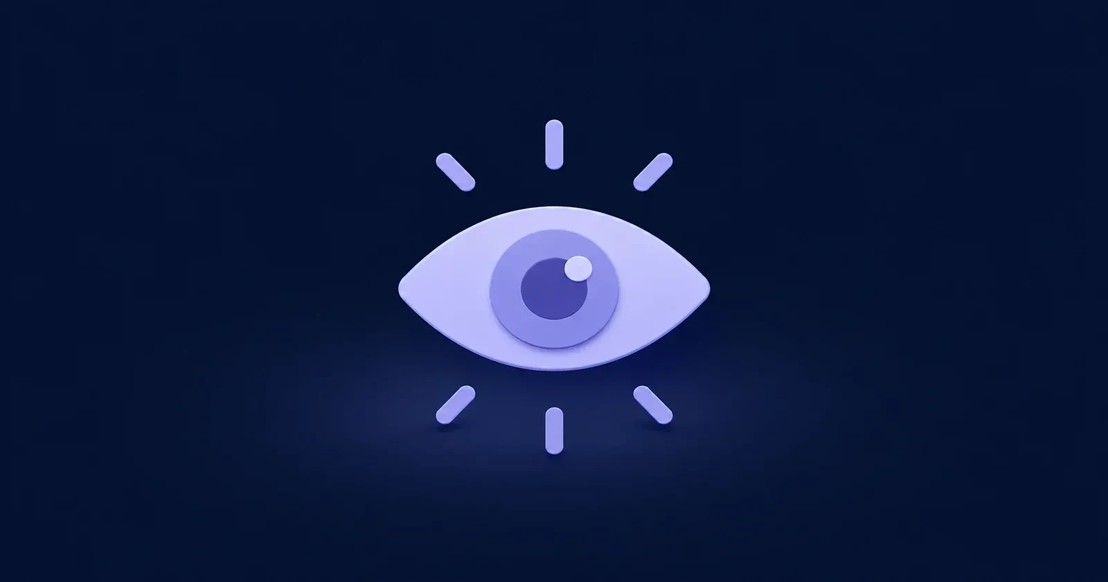 Illustration of a glowing eye representing marketing that gets noticed