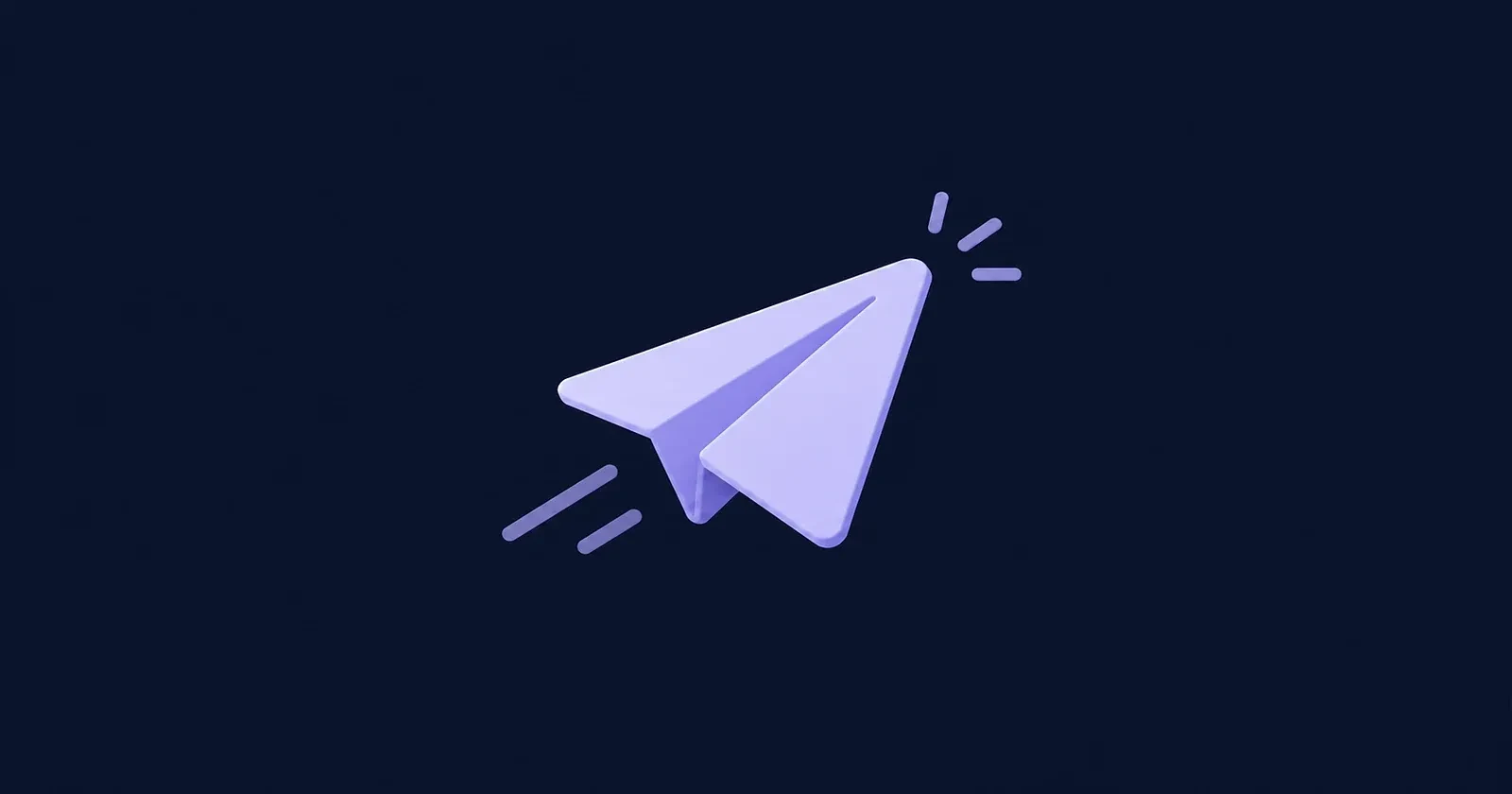 Illustration of a paper plane launching to represent driving immediate action