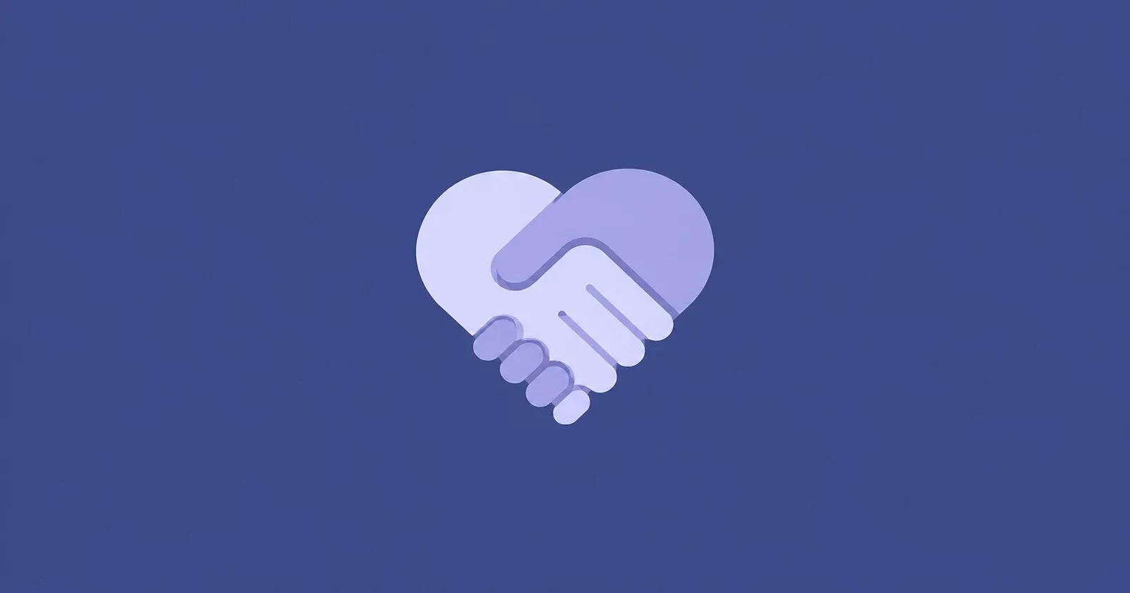 Illustration of a handshake representing partnership