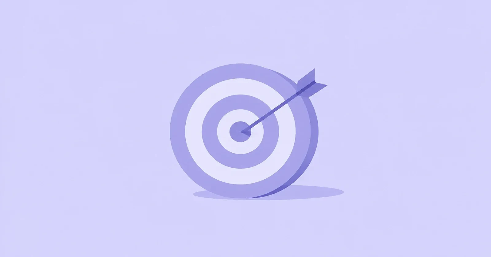 Illustration of an arrow in a bullseye representing precise targeting