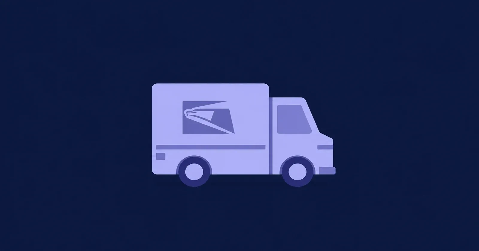 Illustration of a USPS postal delivery truck for Every Door Direct Mail