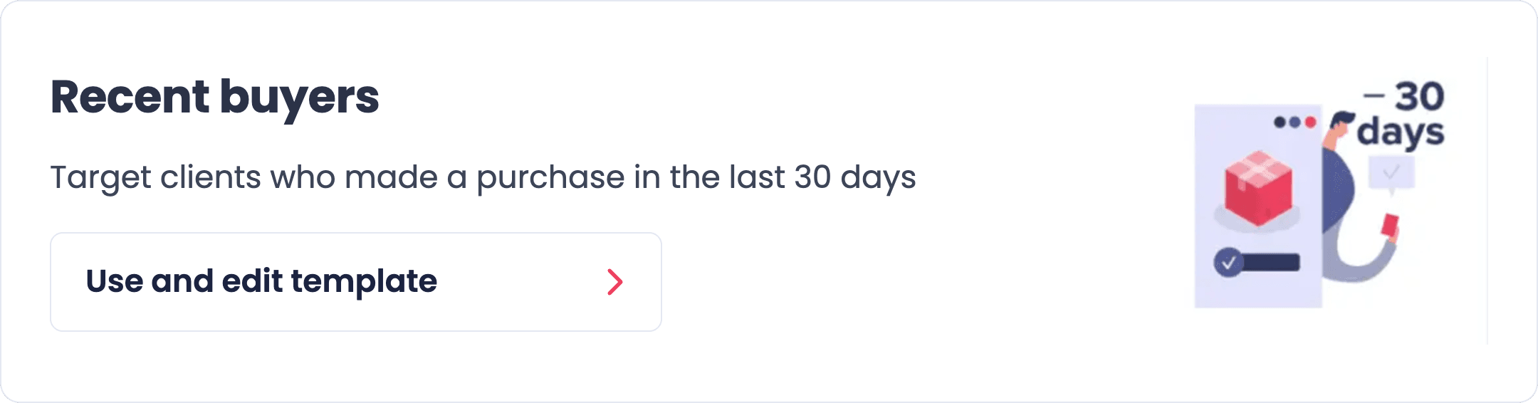 Recent-buyer segment in Oppizi OS